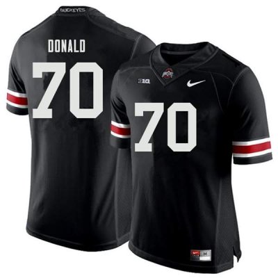 Men's Ohio State Buckeyes #70 Noah Donald Black Nike NCAA College Football Jersey Spring EKT1344WV